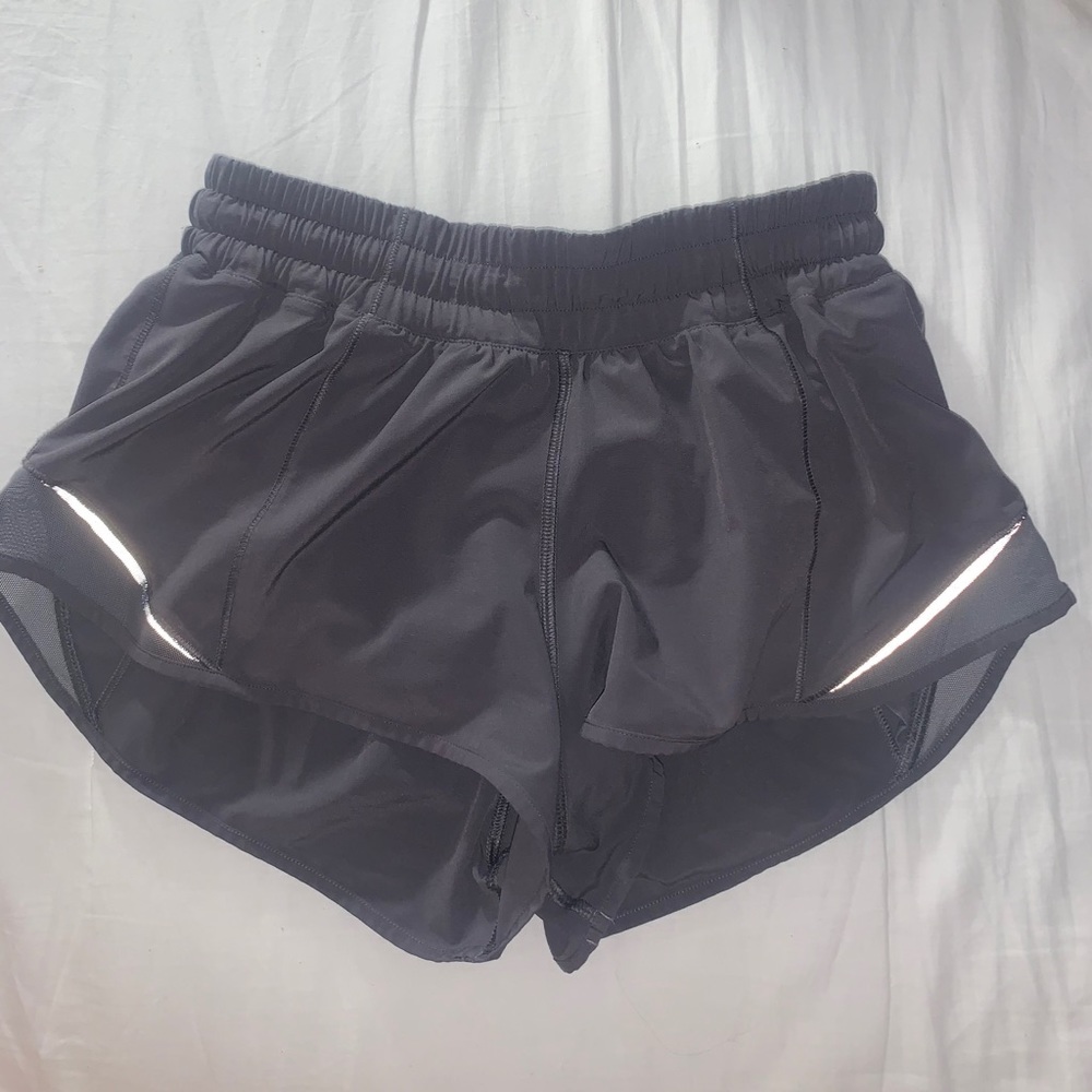 Dark Carbon Lululemon Hotty Hot Shorts